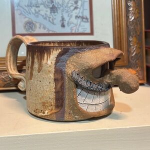 Ugly Face Signed Ceramic Mug